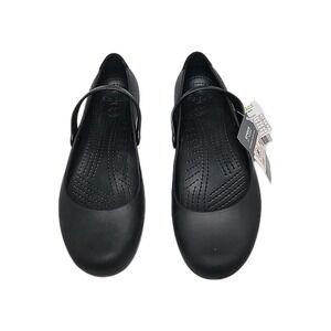 Crocs Alice Work Black Women's 12 Mary Jane Flats Slip Resistant New With Tags